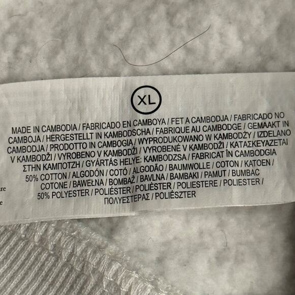 Vintage Yale University Lux Et Veritas Sweatshirt Embroidered White XL - Picture 5 of 9